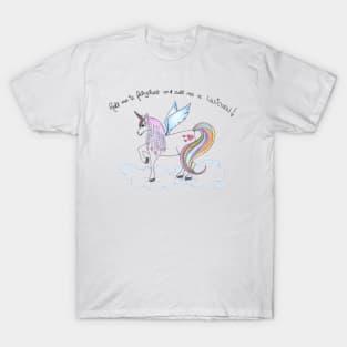 Roll me in fairy dust unicorn cute T-Shirt